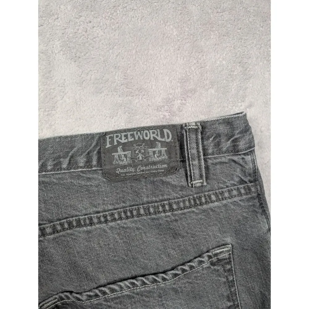 Free World Night Train Jeans Mens 36 Waist Relaxed Fit Stretch Classic Casual